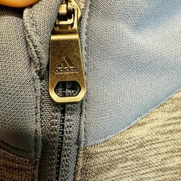 Adidas Golf Jacket Men's Sz. S Quarter Zip Pullover Gray Heather Athletic - Picture 8 of 9